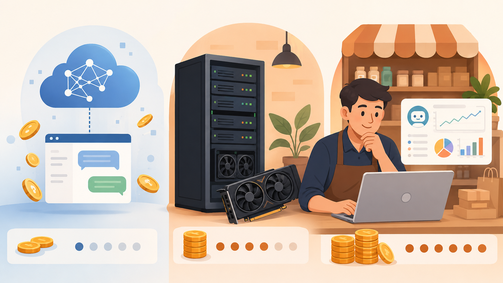 ต้นทุน LLM ต่อเดือนเท่าไหร่? เจาะลึก API vs Self-Hosted ปี 2026