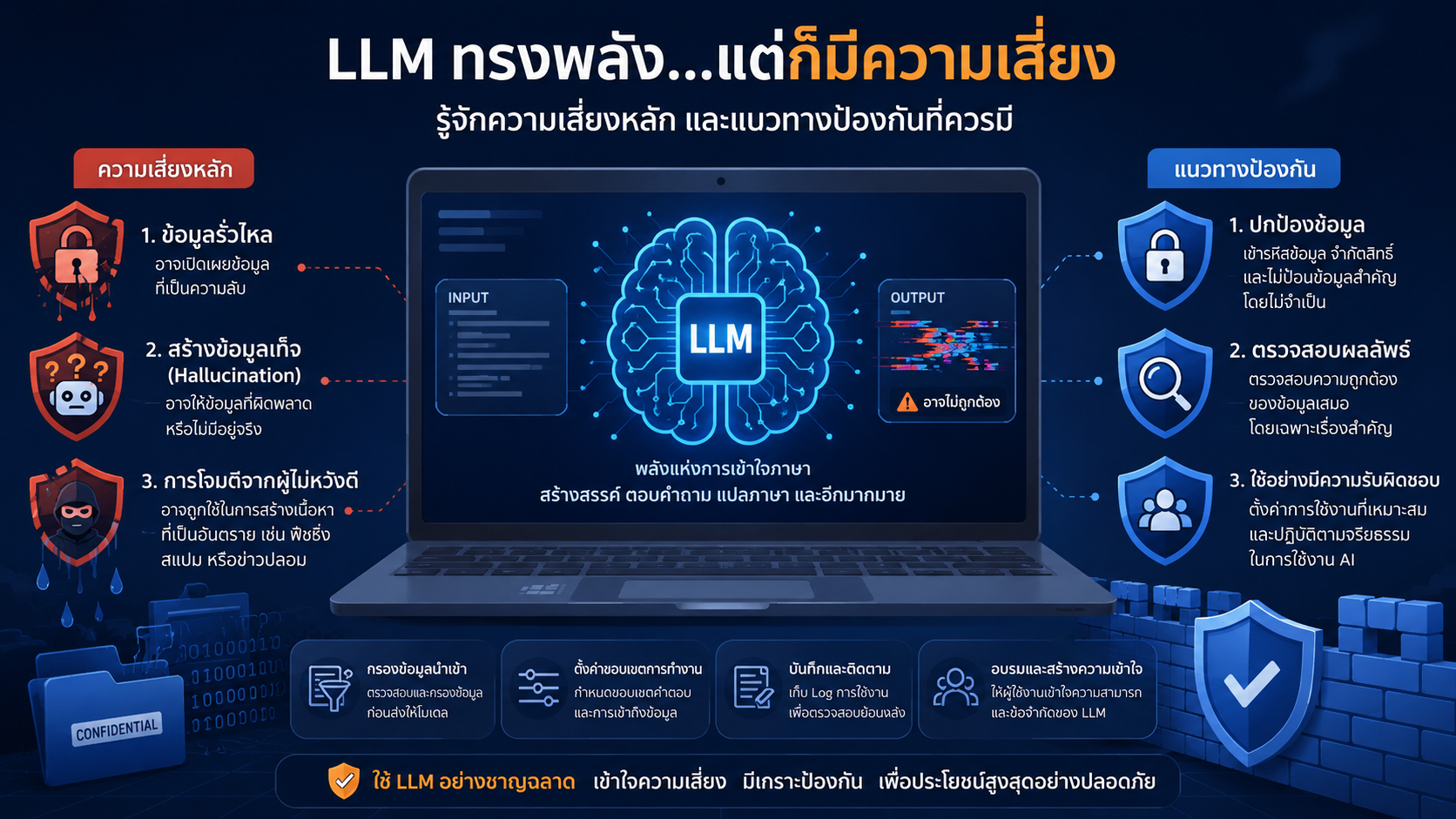 ความเสี่ยง LLM ที่ SME ไทยต้องรู้ก่อนลงทุน: Data Leak ถึง Prompt Injection
