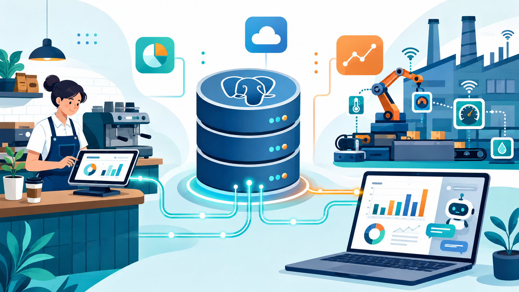 PostgreSQL ในธุรกิจไทย: 4 ตัวอย่างการใช้งานจริงที่เห็นผล