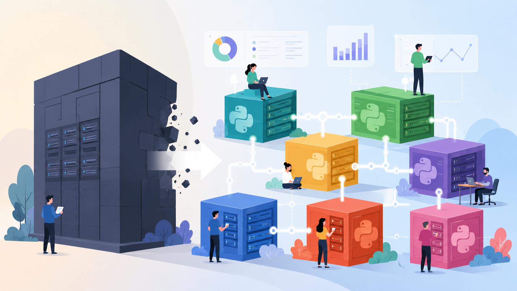 ทำไมธุรกิจที่โตแล้วควรพิจารณาใช้ Microservices ด้วย Python